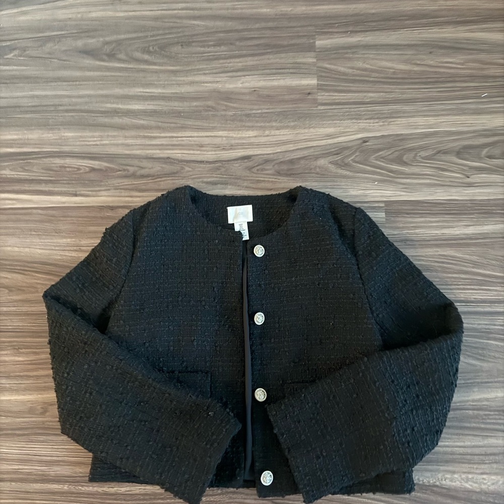 Black tweed H&M jacket